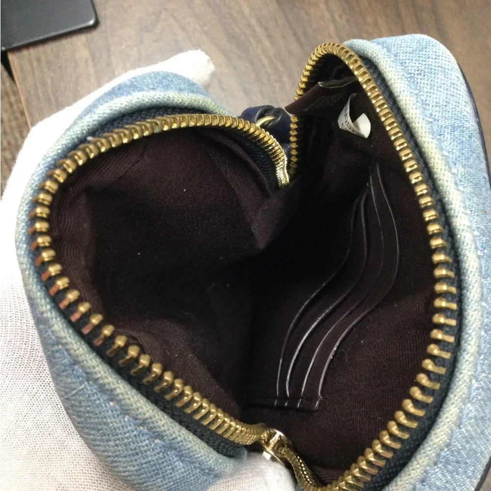 GUC Coach Denim Crossbody Bag in Blue